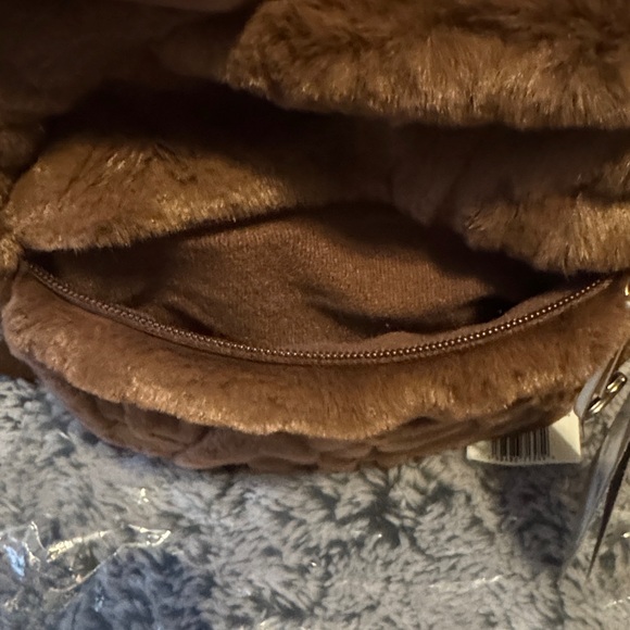 Nike Brown Faux-Fur Mini Backpack - Picture 6 of 13